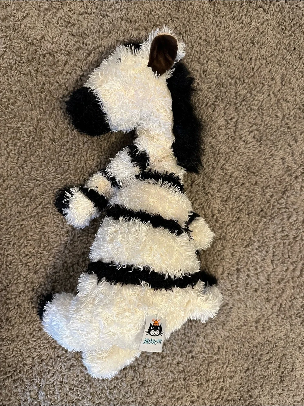 Rare ✨ Retired HTF Jellycat 18” Junglie Bunglie Zebra